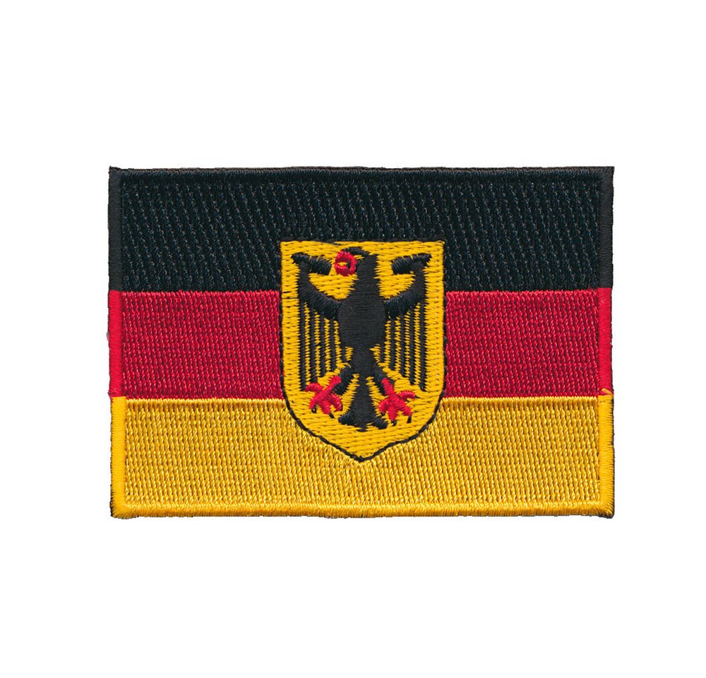 hegibaer Aufnäher 30 x 20 mm Deutschland Adler Flagge Berlin Aufnäher 0625 Mini, (1-tlg), Edel und Exklusiv Bild 2