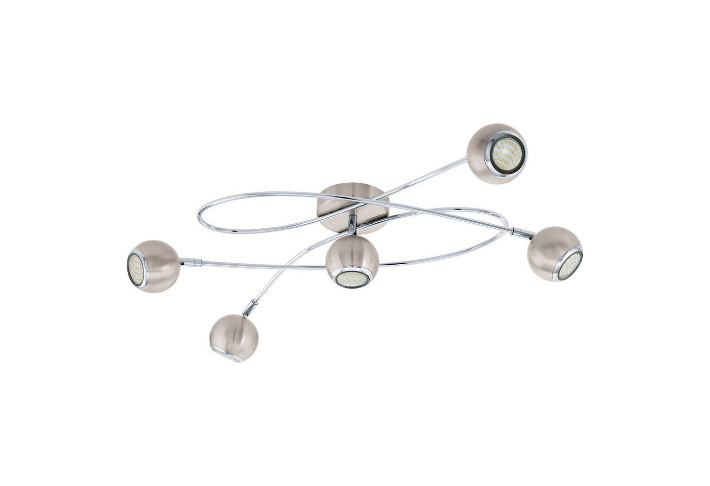 EGLO LED Deckenleuchte Locanda, Leuchtmittel inklusive, LED Deckenlampe, Deckenstrahler, Wohnzimmerlampe, inkl. GU10 Bild 2