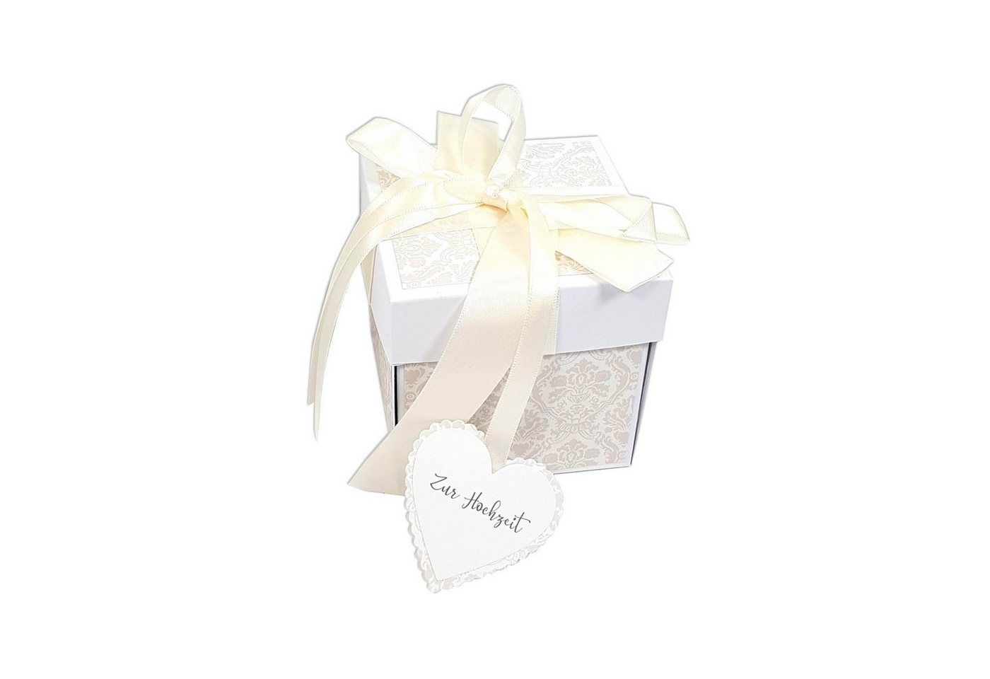 Frau WUNDERVoll Papierdekoration DIY Explosionsbox Hochzeit Creme Bild 3