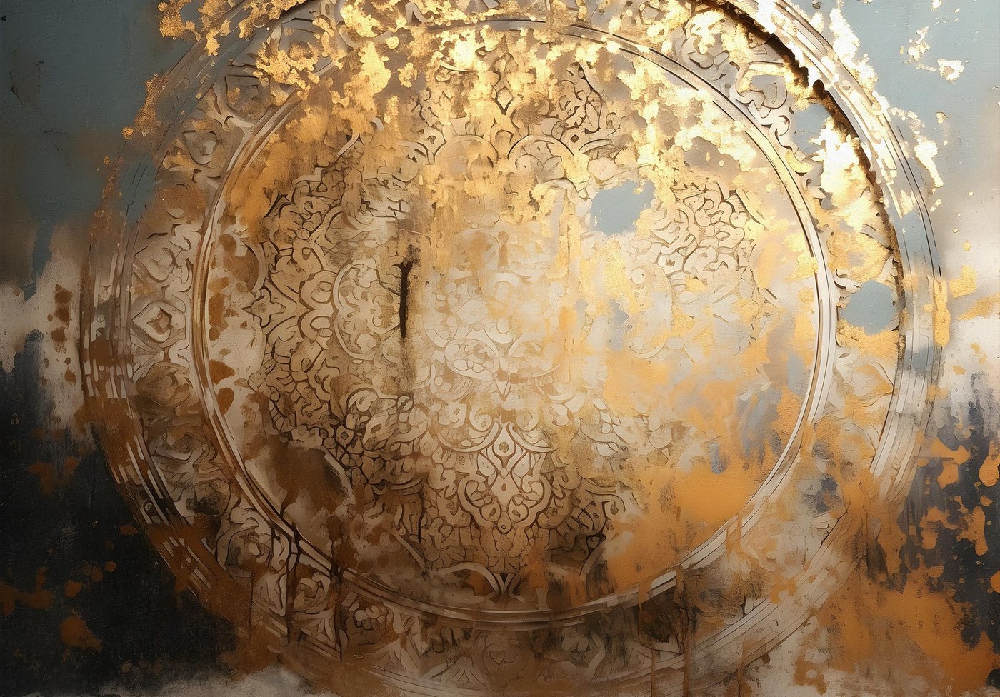 Wallarena Fototapete Abstrakt - Mehrfarbig - Modern - Vlies - Schlafzimmer, glatt, 104x70cm Bild 5