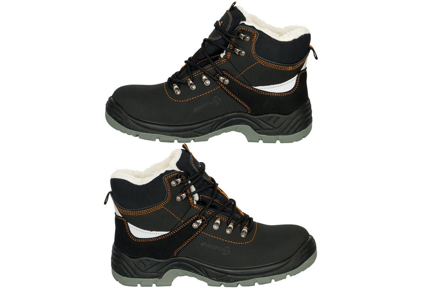Profus Arbeitsstiefel gefüttert Sicherheitsstiefel Warme Arbeitsschuhe S3 Arbeitsschuh