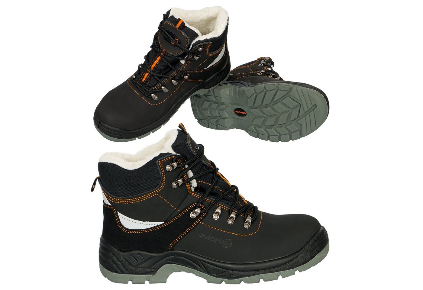 Profus Arbeitsstiefel gefüttert Sicherheitsstiefel Warme Arbeitsschuhe S3 Arbeitsschuh Bild 2