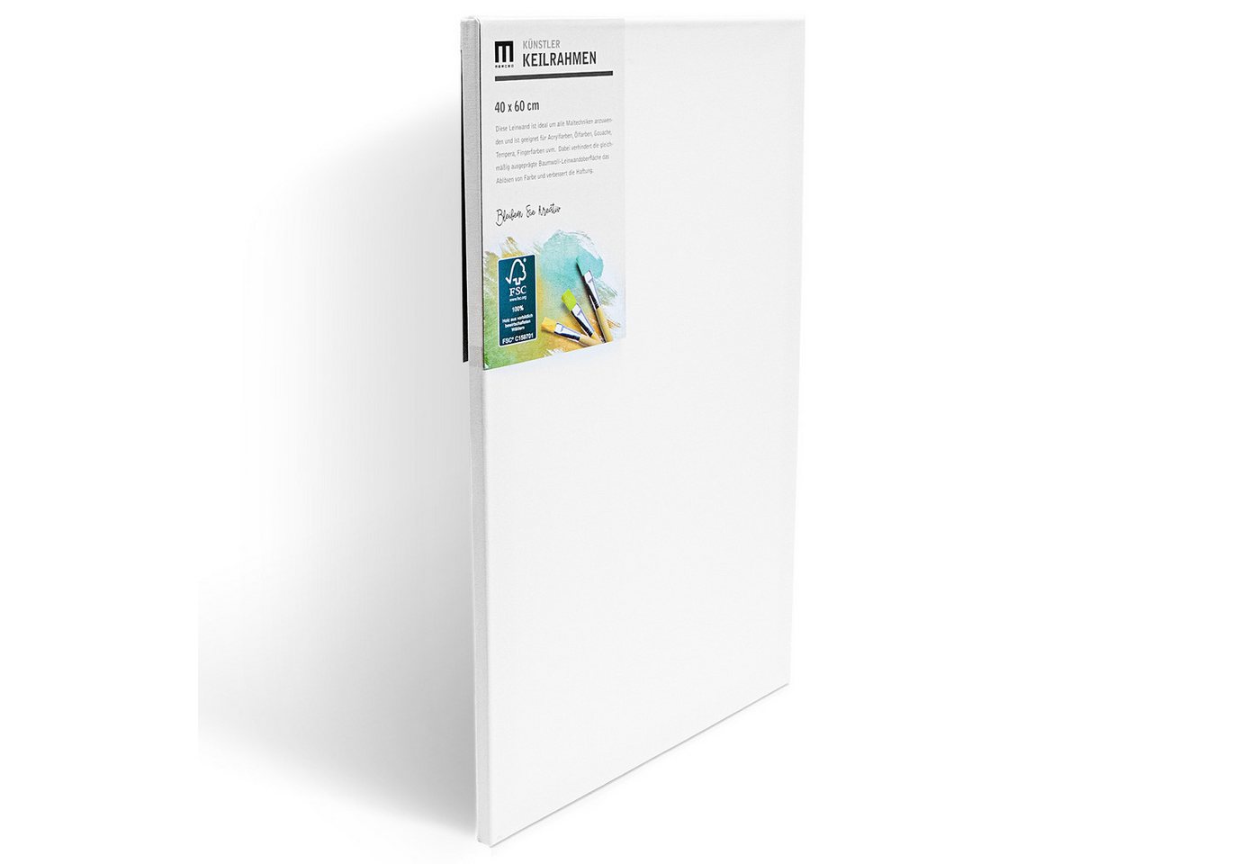 M MERCEO Leinwand, 12er Set Leinwand (20x20 bis 40x60cm) Baumwolle auf Keilrahmen Bild 2