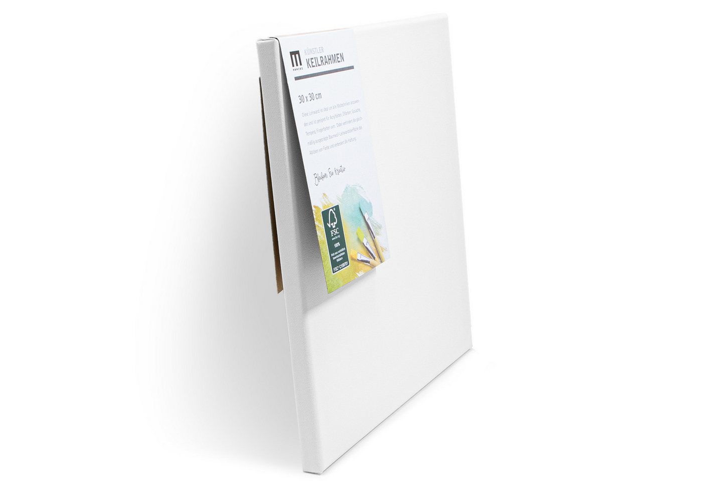 M MERCEO Leinwand, 12er Set Leinwand (20x20 bis 40x60cm) Baumwolle auf Keilrahmen Bild 5