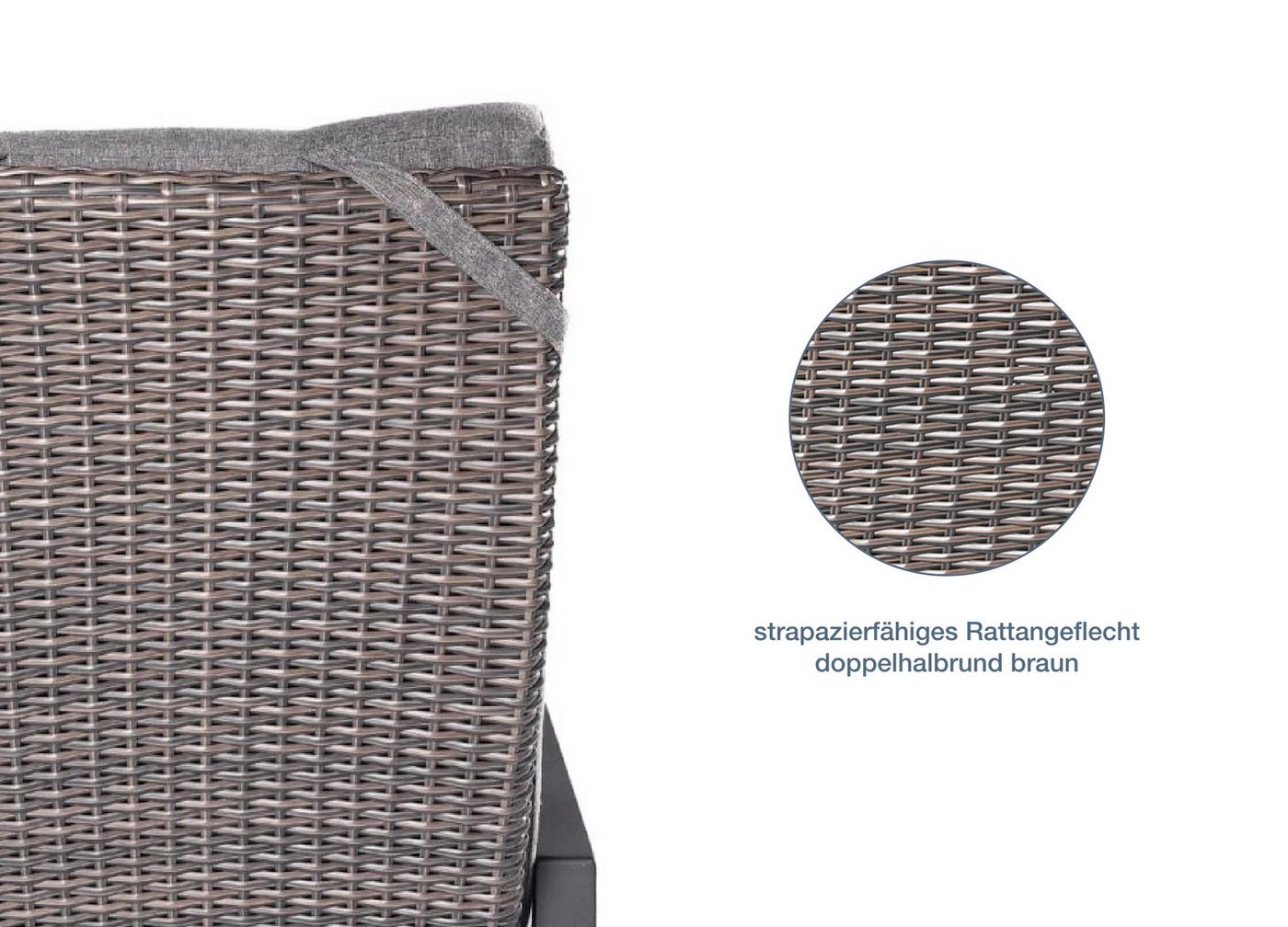 LC Garden Garten-Essgruppe Komido« Dining Set I Sitzgruppe Gartenset omega braun, (Set, 7-tlg), ausziehbarer Tisch Bild 5