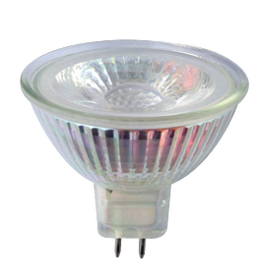 TRANGO LED-Leuchtmittel, 10er Set MR16-NT3 LED Leuchtmittel mit MR16 Fassung zum Austausch von herkömmlichen Halogen Leuchtmittel MR16 I GU5.3 I G4 12 Volt 3000K warmweiß, 10 St., Glühlampe, Reflektor Lampe, LED Birnen