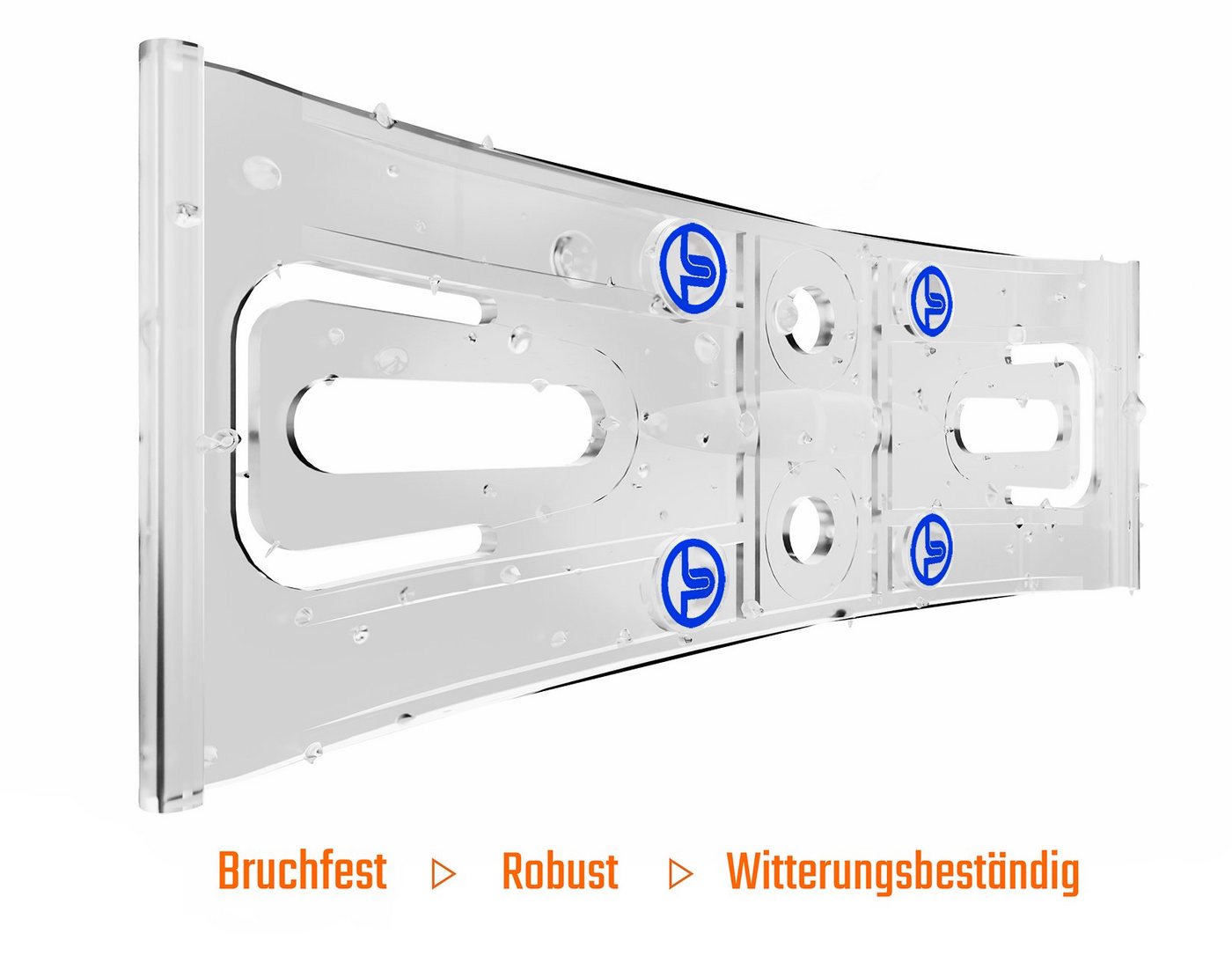 L & P Car Design Kennzeichenhalter für Auto rahmenlos transparent flach unsichtbar Nummernschildhalter, (1 Stück) Bild 5