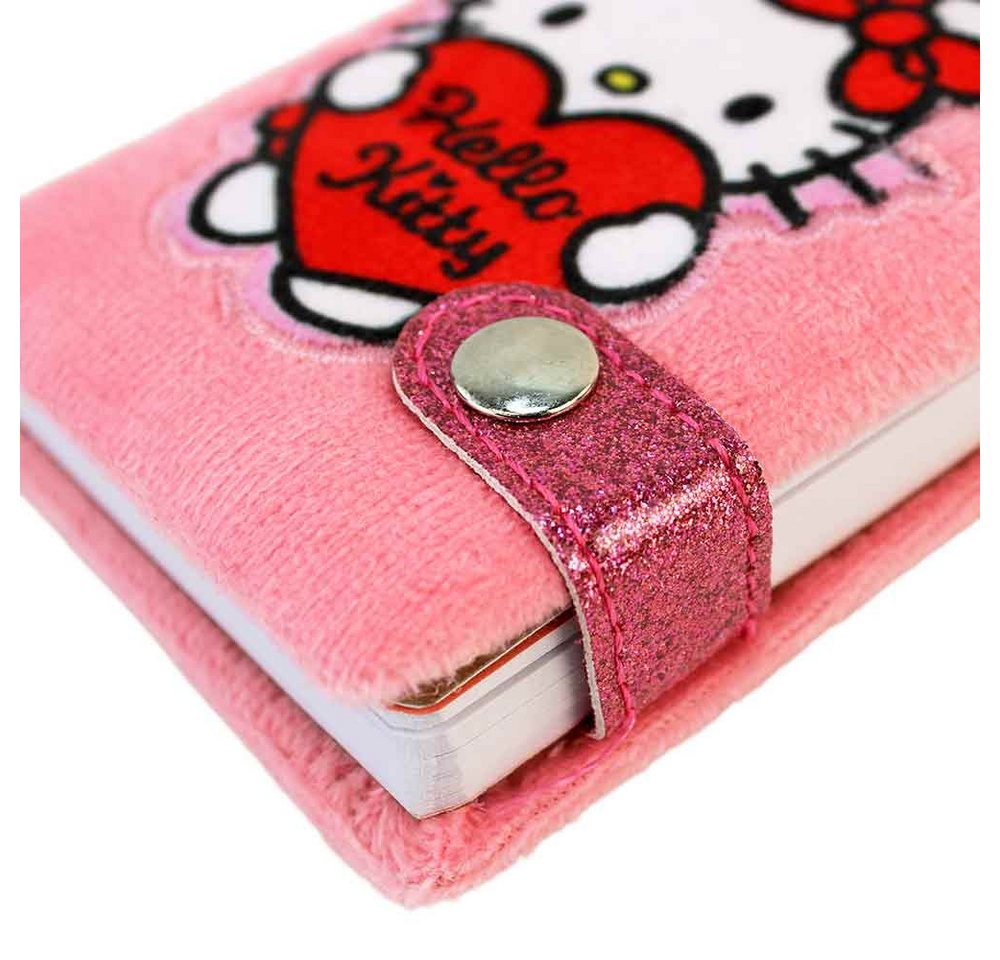 SANRIO Notizbuch Hello Kitty Notizbuch Mini mit Plüsch - ca. 10 cm