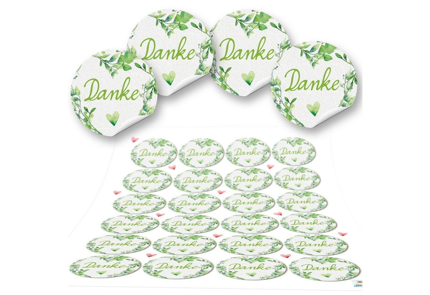 Logbuch-Verlag Aufkleber Aufkleber Set mit Sprüchen - 5 x 24 Geschenkaufkleber zum Briefe Bild 2
