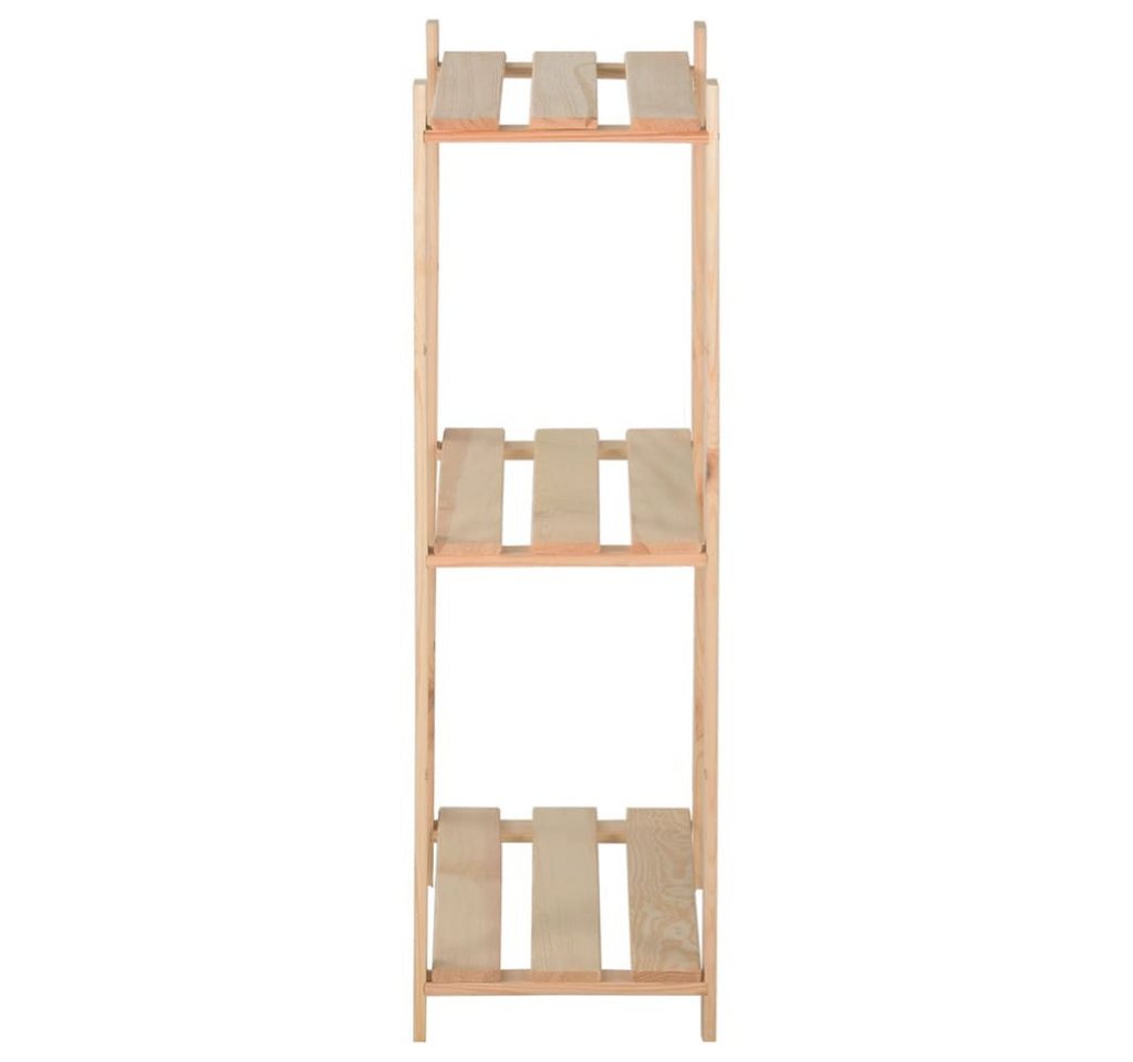 furnicato Aktenregal Massivholz Regal 60 x 28,5 x 90 cm in Naturfarbe mit 3 Regalböden, 1-tlg., Stabiles Standregal mit integriertem Kippschutz für das Badezimmer Bild 5