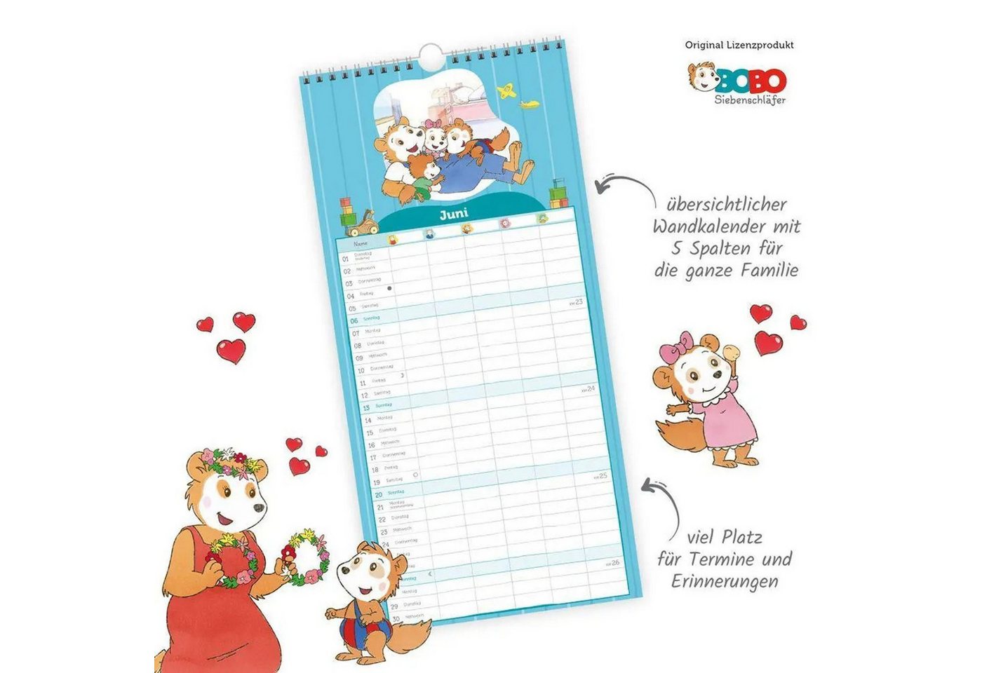 Trötsch Verlag Wandkalender TRÖTSCH - Familienkalender Bobo Siebenschläfer 2027 Bild 5