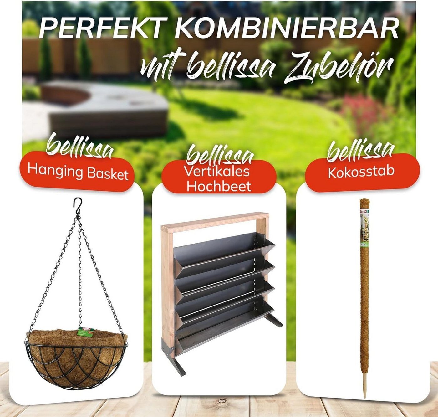 Bellissa Blumenkastenhalter Balkonkastenhalter Blumenkastenhalter 2er Balkonkastenhalterung 30kg, 2-St.
