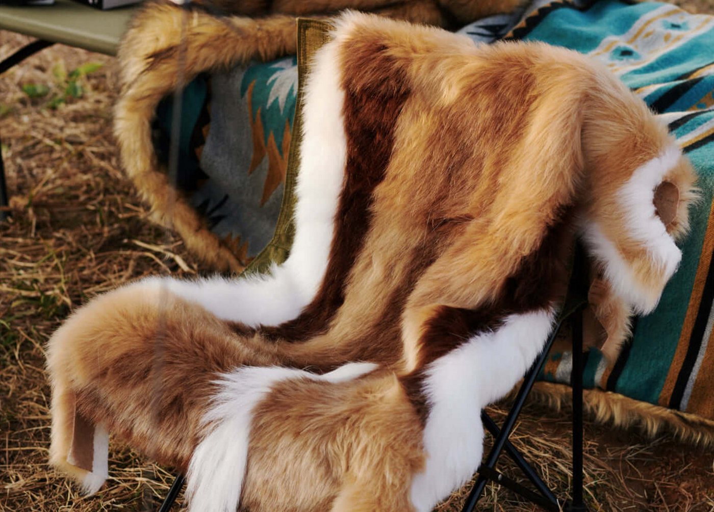 TSE Teppich ANIFURRY Faux Impala Kunstfell Teppich weich Safari Wohnaccessoire Bild 2