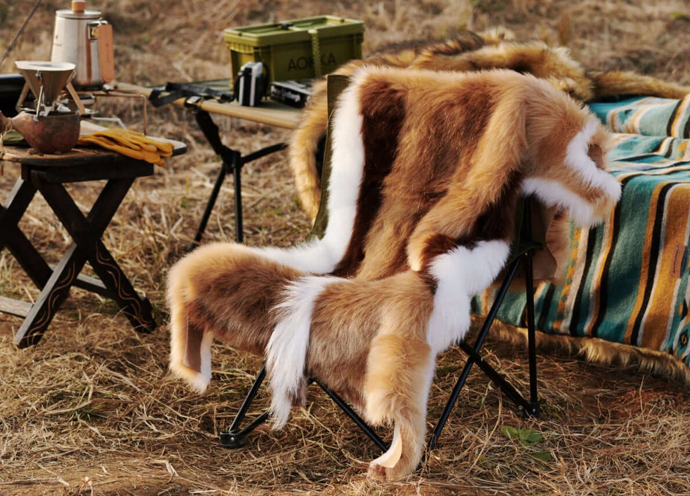 TSE Teppich ANIFURRY Faux Impala Kunstfell Teppich weich Safari Wohnaccessoire Bild 5