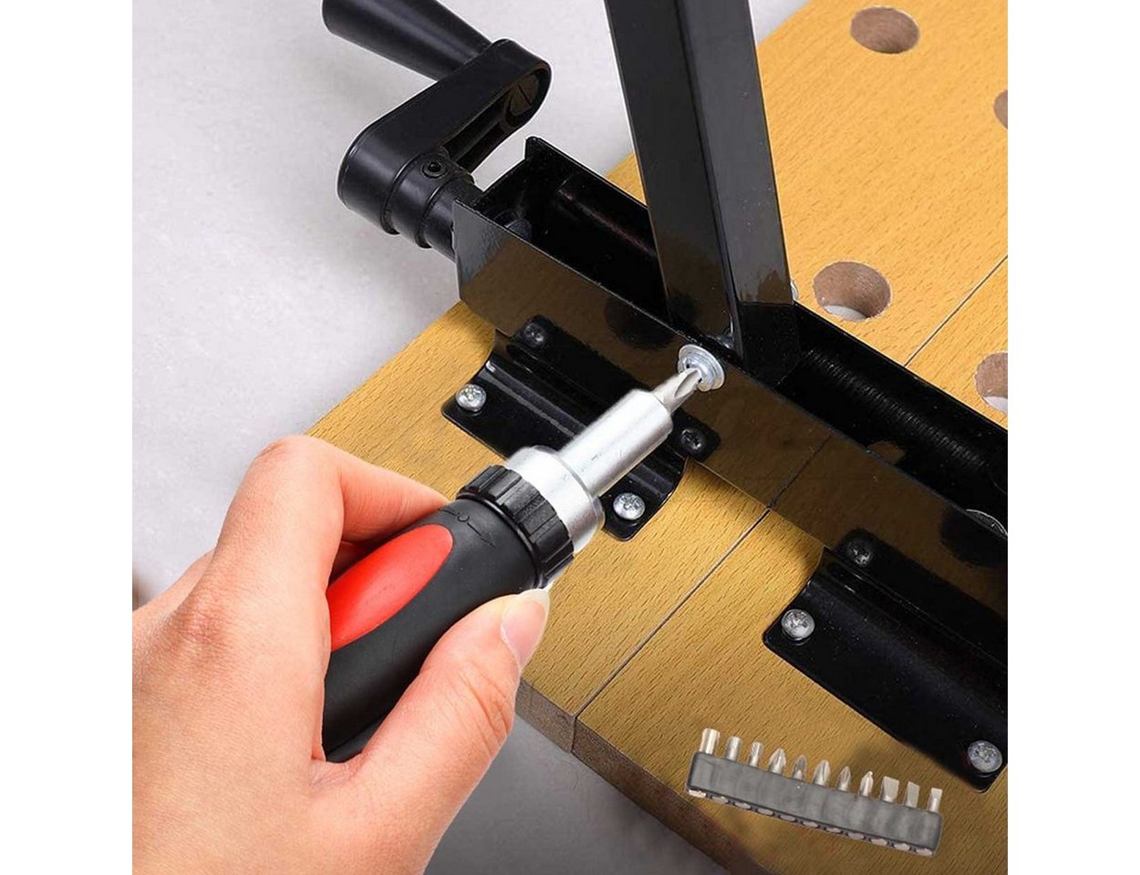 SCHMIDT security tools Werkzeugset Set TS-32 Handwerkzeug Box 32-teilig Werkzeugkoffer Werkzeugsatz Bild 4