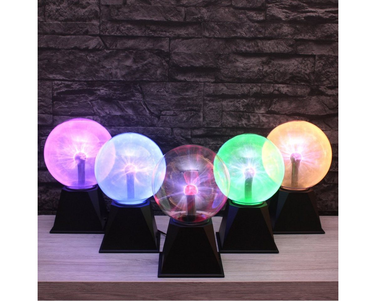 SATISFIRE LED Dekolicht Plasmakugel Plasmaball magisch zuckend Blitz-Show Automatik grün, grün