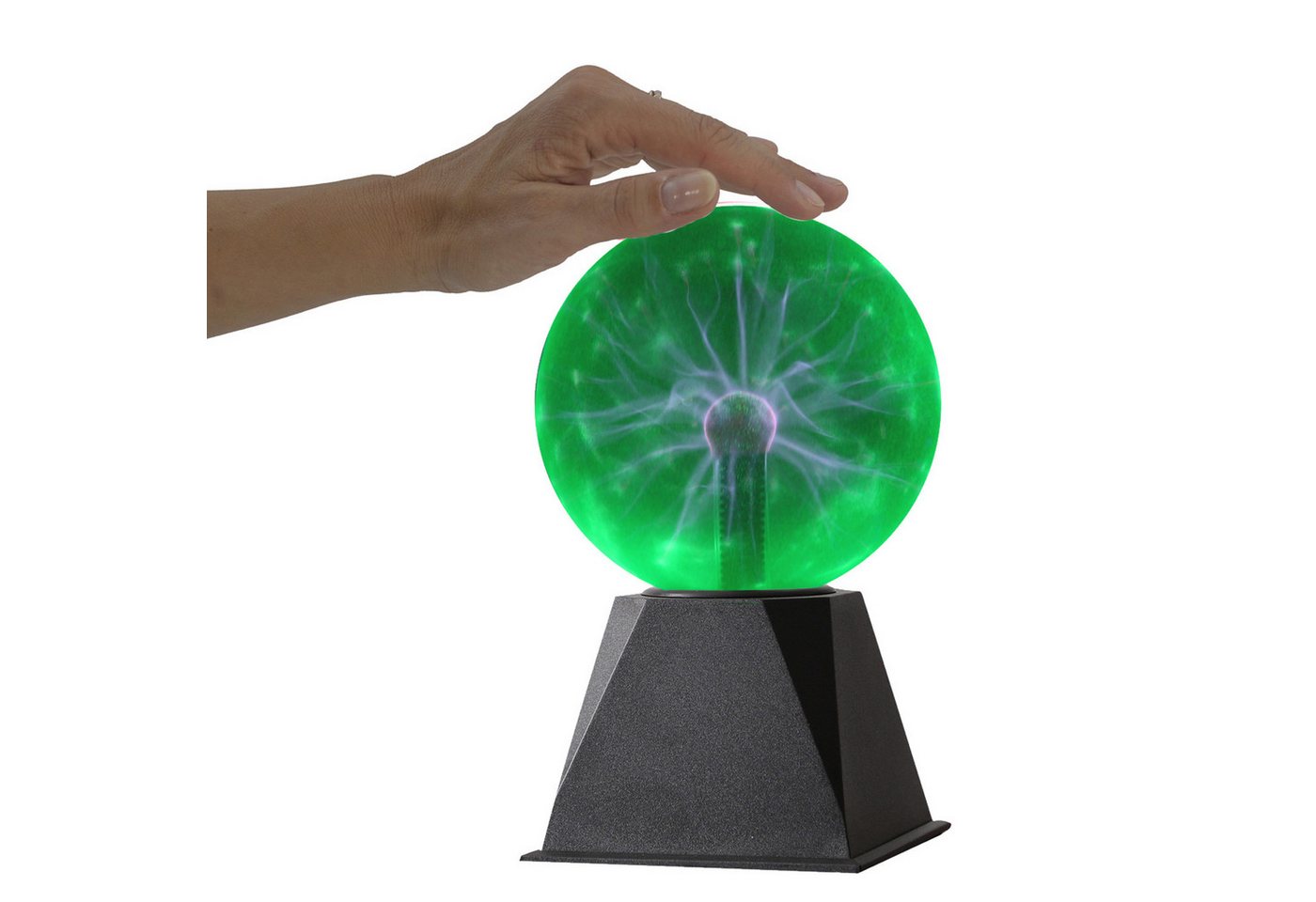SATISFIRE LED Dekolicht Plasmakugel Plasmaball magisch zuckend Blitz-Show Automatik grün, grün Bild 4
