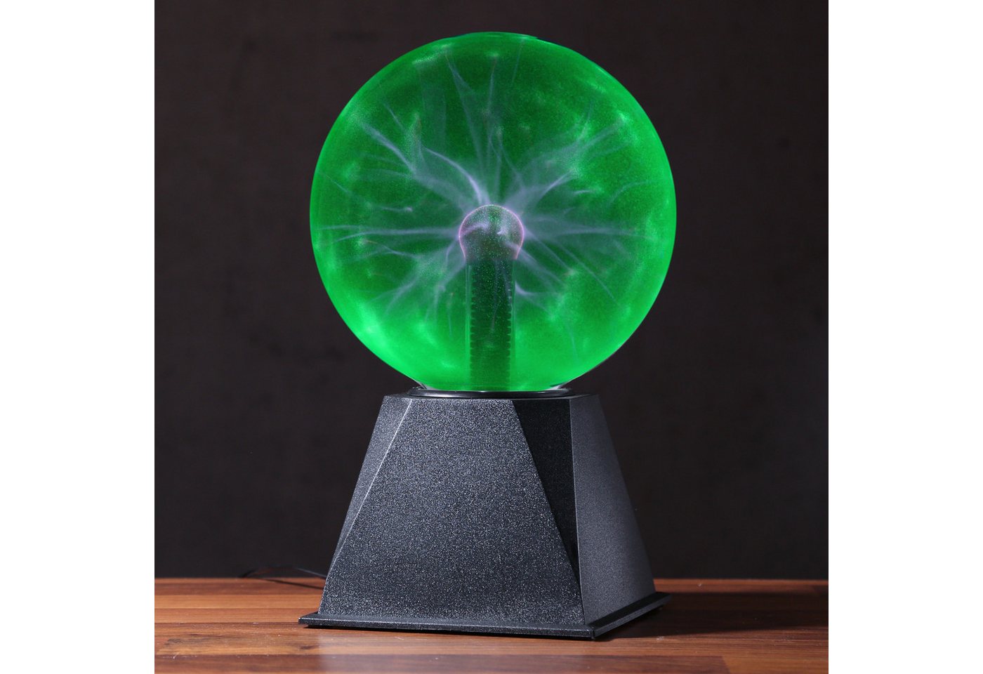 SATISFIRE LED Dekolicht Plasmakugel Plasmaball magisch zuckend Blitz-Show Automatik grün, grün Bild 5