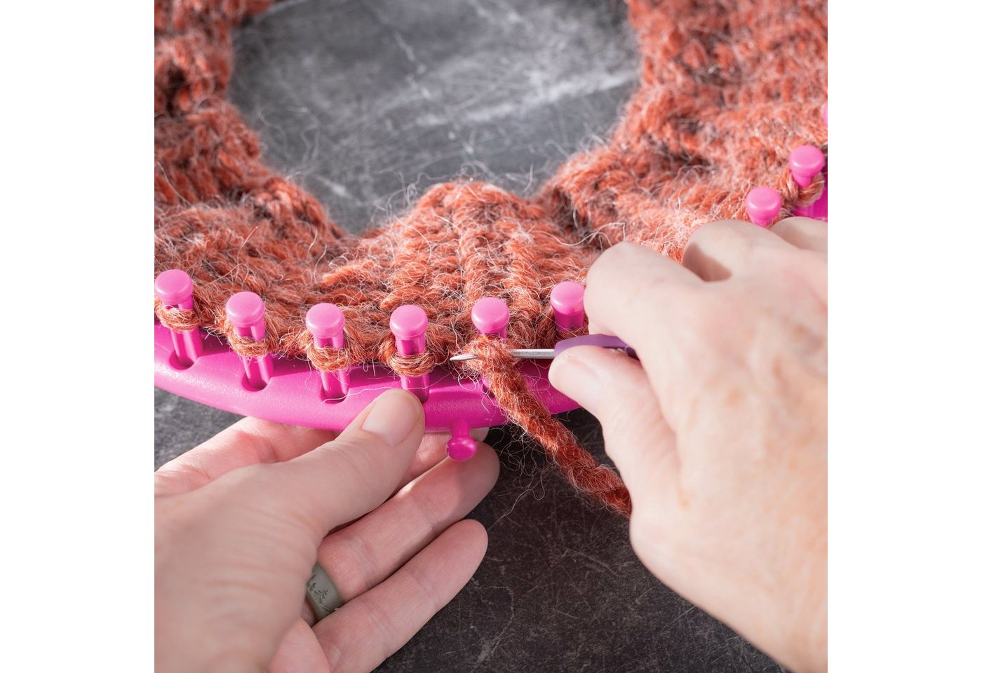relaxdays Kreativset 6-teiliges Strickring Set, (6-tlg) Bild 5