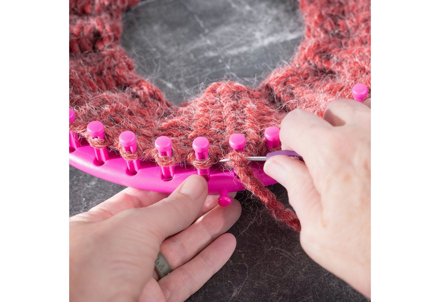 relaxdays Kreativset 10-teiliges Strickring Set, (10-tlg) Bild 3