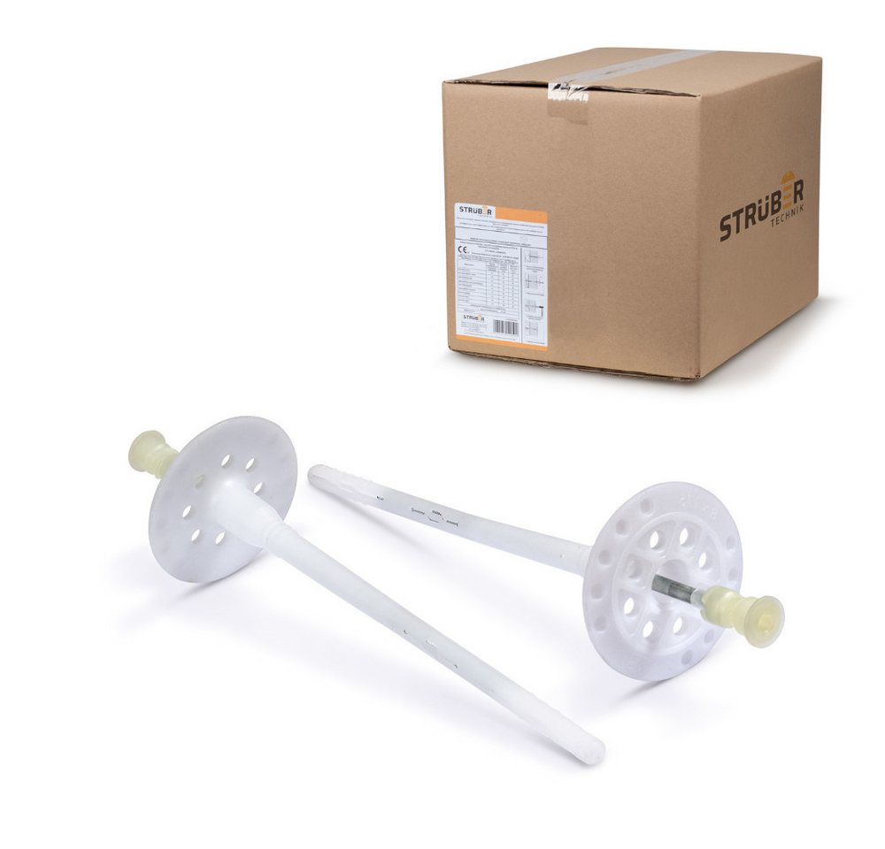 STRÜBER Schrauben- und Dübel-Set Dämmstoffdübel für WDVS - Schraubdübel mit Metalldorn und TX-Antrieb, WDVS, Dämmstoffdübel, Tellerdübel, Dübel, Schraubdübel, Metalldorn Bild 5
