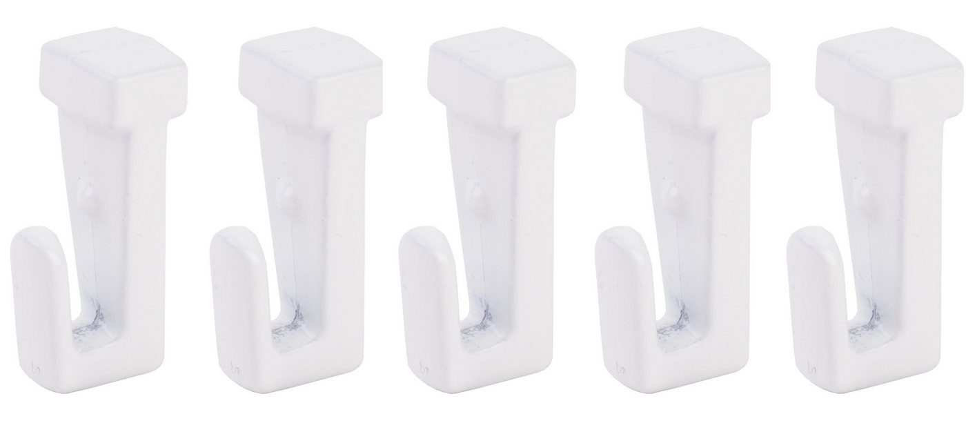 SOFT-RAIL Seilhaken Gleithaken für Perlonseile mit einer Schlaufe, für Galerieschienen & Bilderschienen, (Set, 5-St), Zubehör