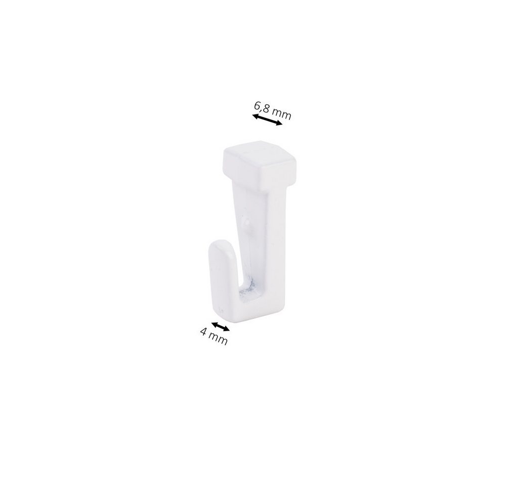 SOFT-RAIL Seilhaken Gleithaken für Perlonseile mit einer Schlaufe, für Galerieschienen & Bilderschienen, (Set, 5-St), Zubehör Bild 2