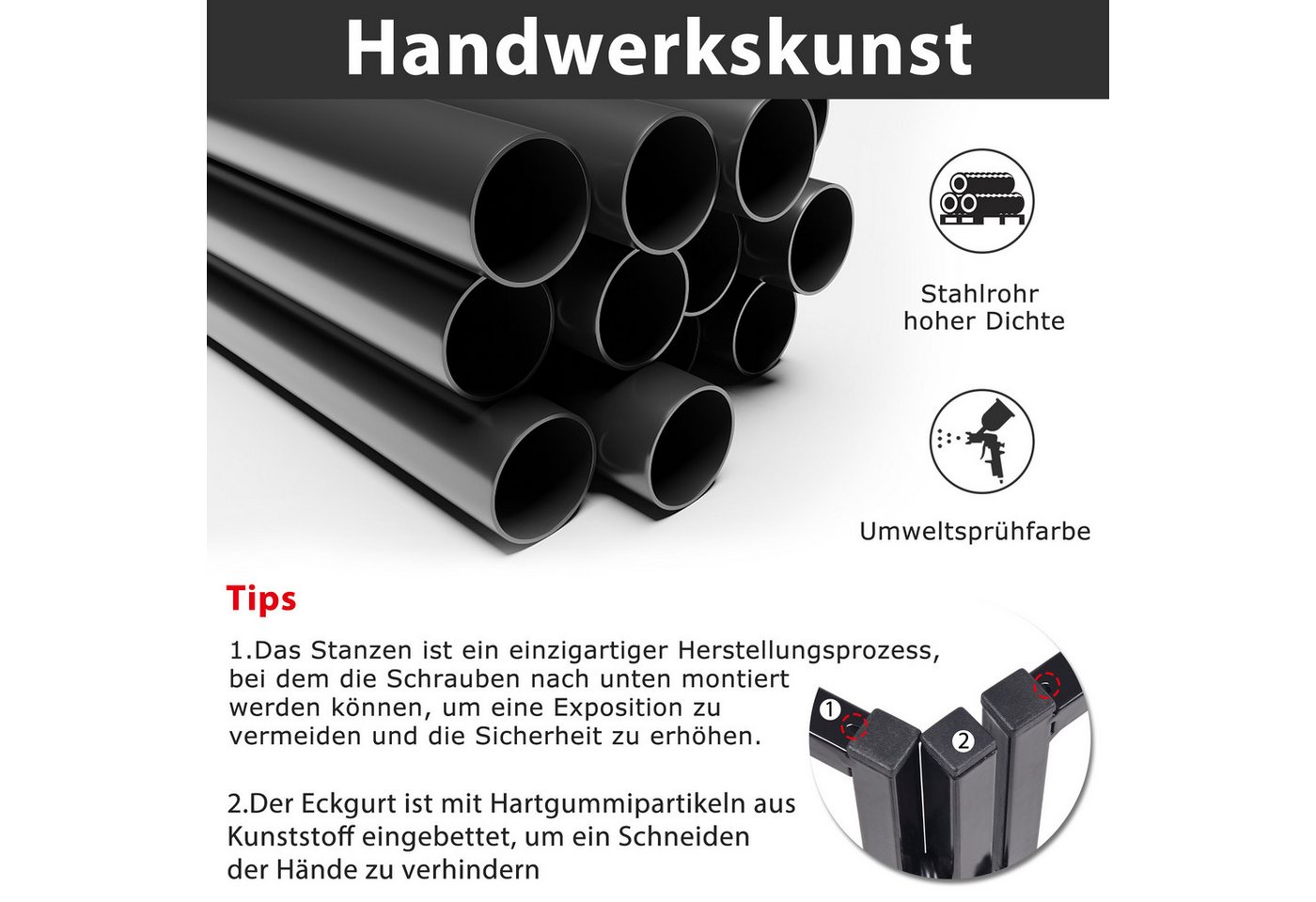 FIVMEN Kamingitter Haustiere Schutzgitter Schutzgitter Metall Türschutzgitter mit Tür, Absperrgitter für Kinderzaun, Haustierzaun, Schwarz Bild 5