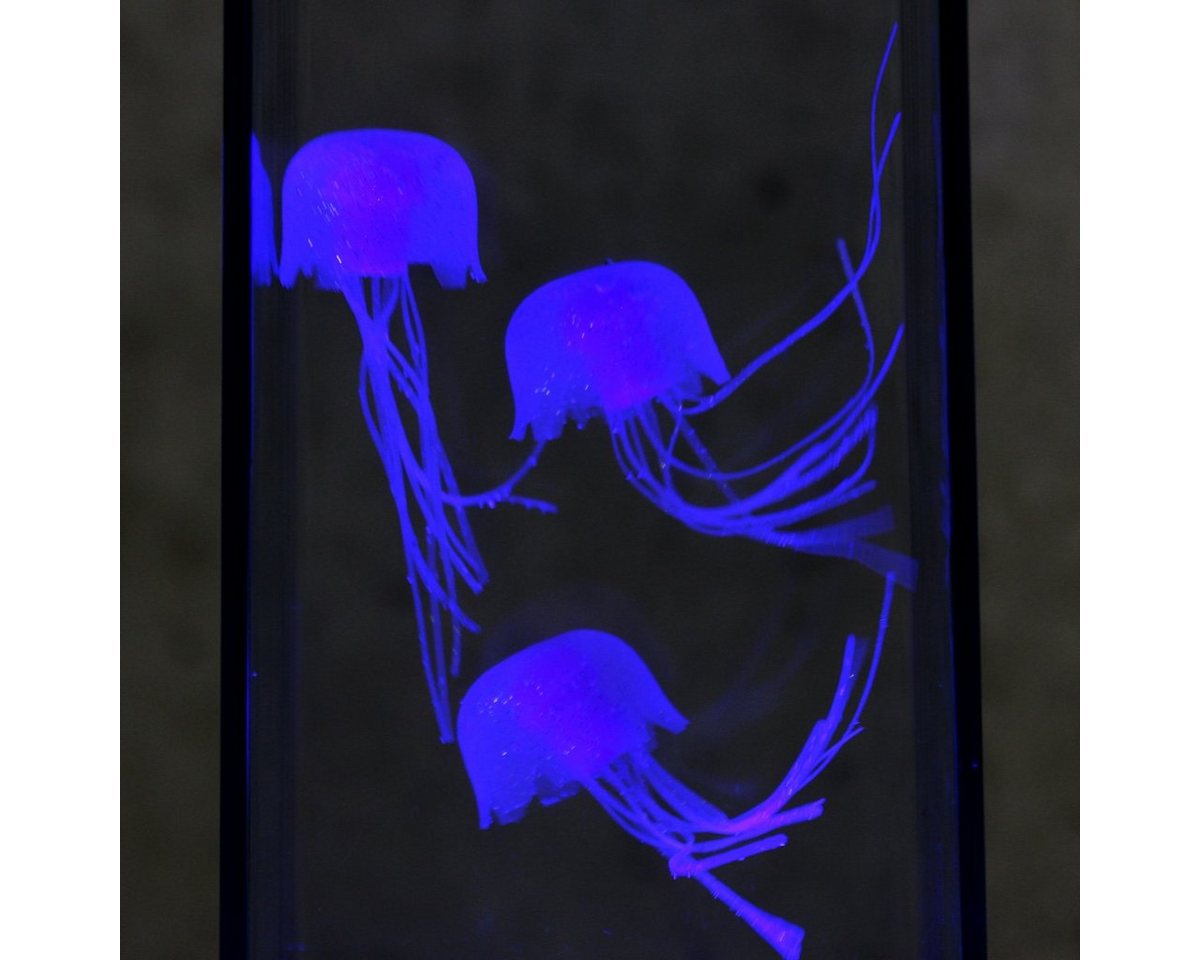 SATISFIRE LED Dekolicht Jellyfish Lampe Aquarium 3 schwebende Quallen Dekoleuchte USB blau, LED Classic, blau Bild 2