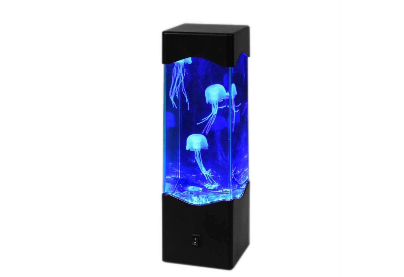 SATISFIRE LED Dekolicht Jellyfish Lampe Aquarium 3 schwebende Quallen Dekoleuchte USB blau, LED Classic, blau Bild 4