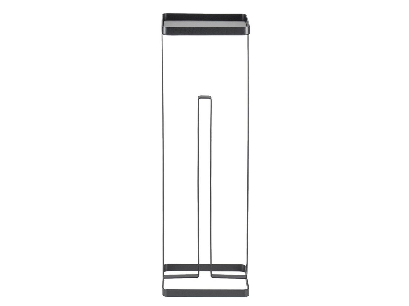Yamazaki Toiletten-Ersatzrollenhalter Tower Toilettenpapierständer Toilettenpapierhalter mit Ablage, Ablagefläche für Handy, Uhr, Schlüssel, freistehend, Metallgestell Bild 5
