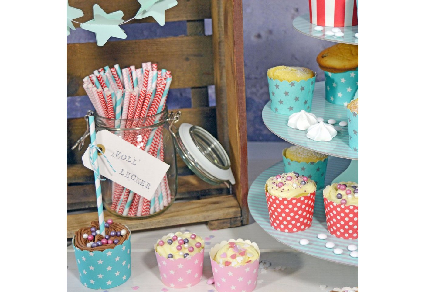 Frau WUNDERVoll Muffinform Muffin Backformen, klein Durchmesser 5 cm, rosa, (100-tlg) Bild 5