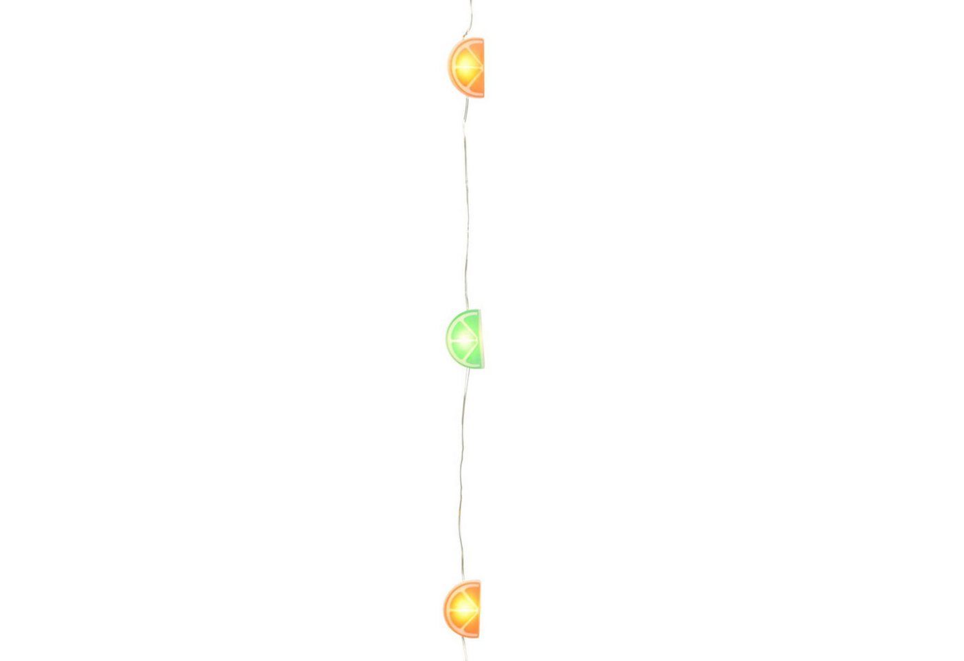 MARELIDA LED-Lichterkette LED Lichterkette Flaschen Korken Flaschenlicht Orange Limette Timer, 8-flammig Bild 3
