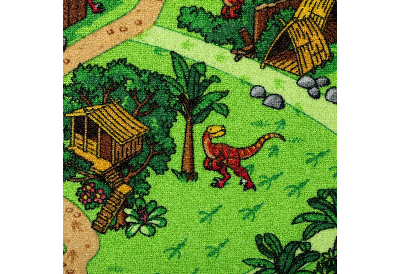 Steffensmeier Kinderteppich Buddy, Rechteckig, Dino, Kinderzimmer