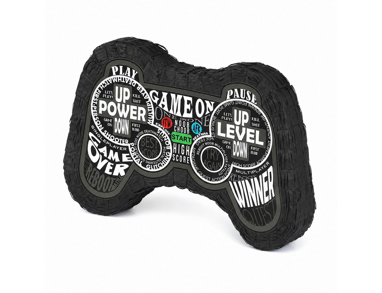 Funny Fashion Pinata Pinata 'Game Controller' Schwarz, 28.8x7.5x42.8cm Bild 2