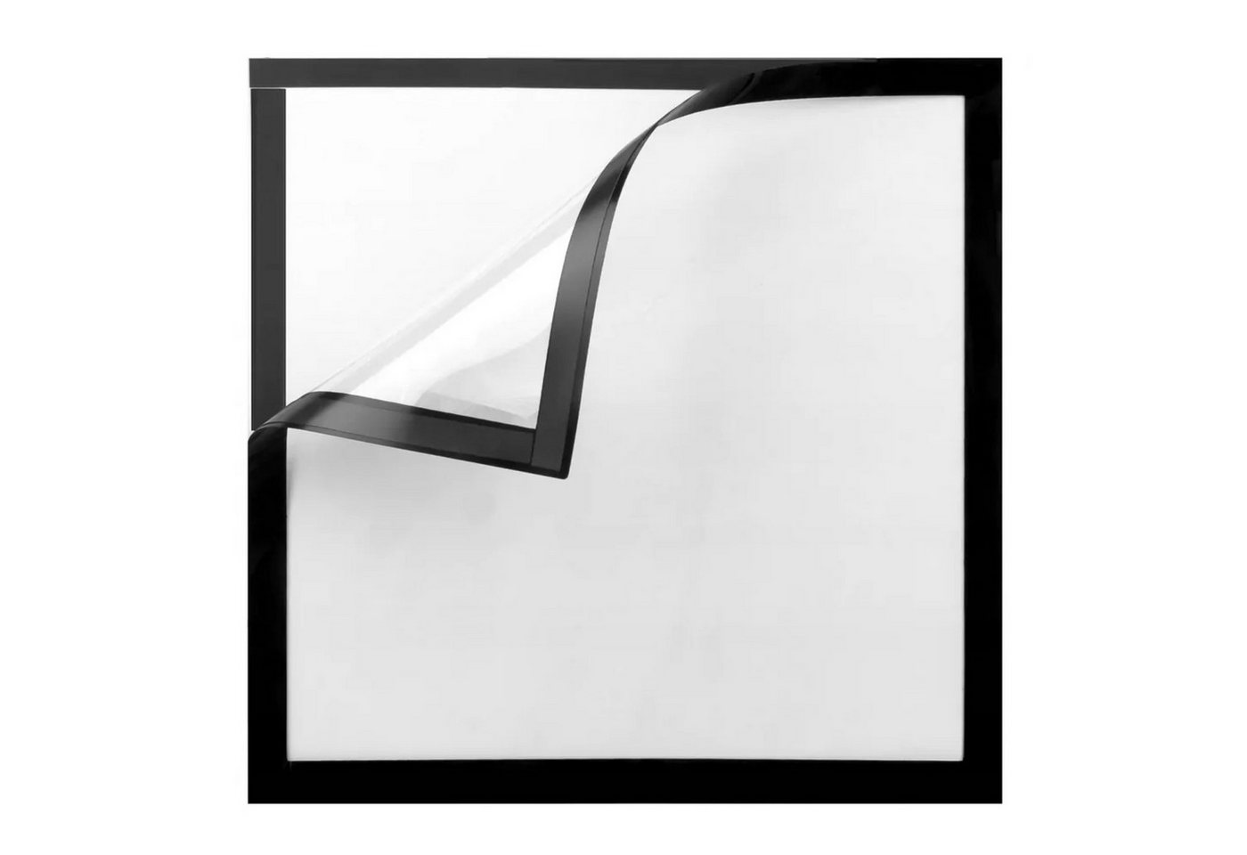 HURTNET Bilderrahmen Bilderrahmen 28,5x28,5 cm Magnetrahmen ohne Glas schwarz DIY, für 1 Bilder (Bilderrahmen Set 28,5x28,5 cm Magnetrahmen ohne Glas schwarz), Magnetrahmen 28,5x28,5 cm für Diamantmalerei Bilderrahmen DIY, Magnetverschluss ohne Glas Bildwechsel schnell 30x30 schwarz Bild 2