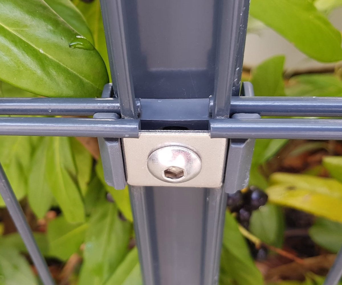 Systafex® Doppelstabmattenzaun 100x Zaunbauschrauben M8x40 Edelstahl V2A für Doppelstabmattenzaun, ähnlich ISO 7380