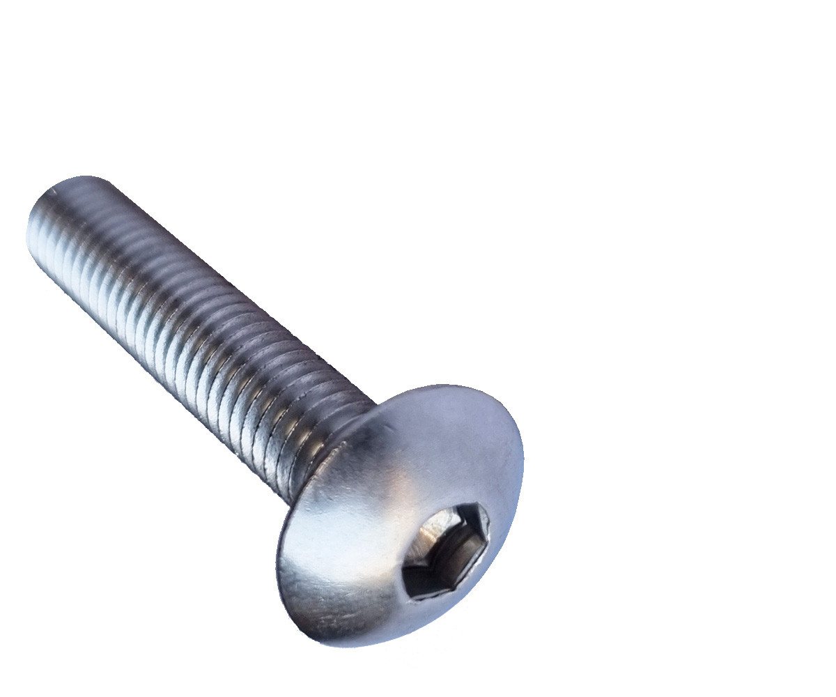 Systafex® Doppelstabmattenzaun 100x Zaunbauschrauben M8x40 Edelstahl V2A für Doppelstabmattenzaun, ähnlich ISO 7380 Bild 3