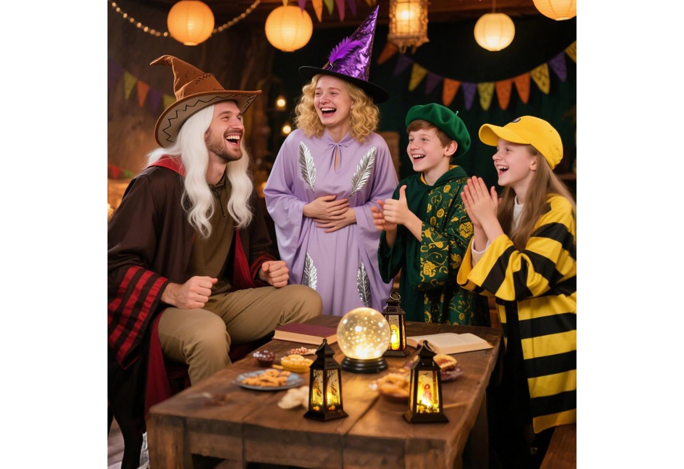 Bomiclss LED Laterne 3 Stück Halloween Deko Kürbis Laterne, Halloween Herbstdeko Bild 5