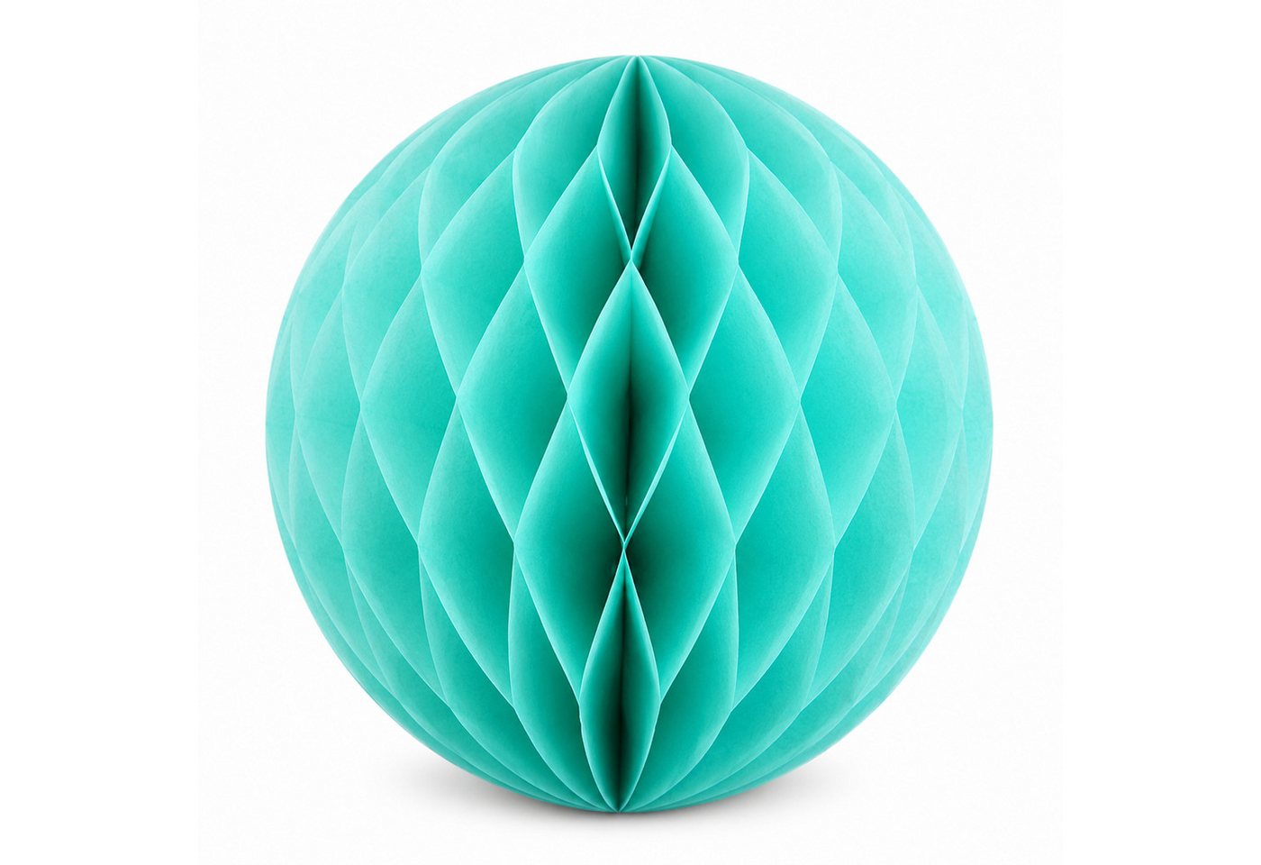 Creativery Wabenball, Wabenball 20cm Papier 1 Stück Helltürkis / Aquamarin