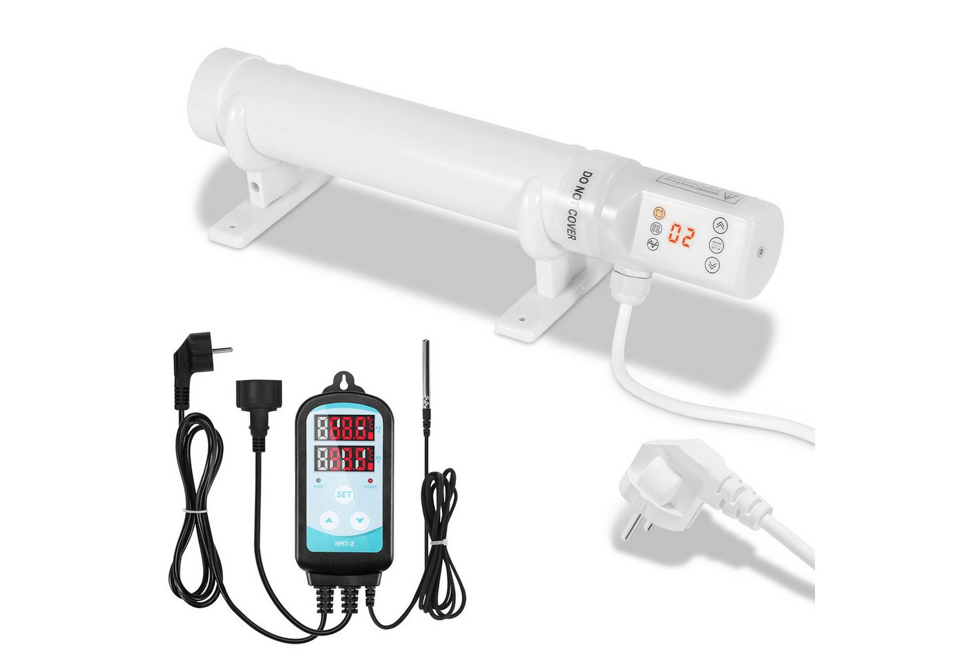 Clanmacy Heizgerät Gewächshausheizung mit Temperaturregler Elektrische Stabheizung 60W, 60 W Bild 3