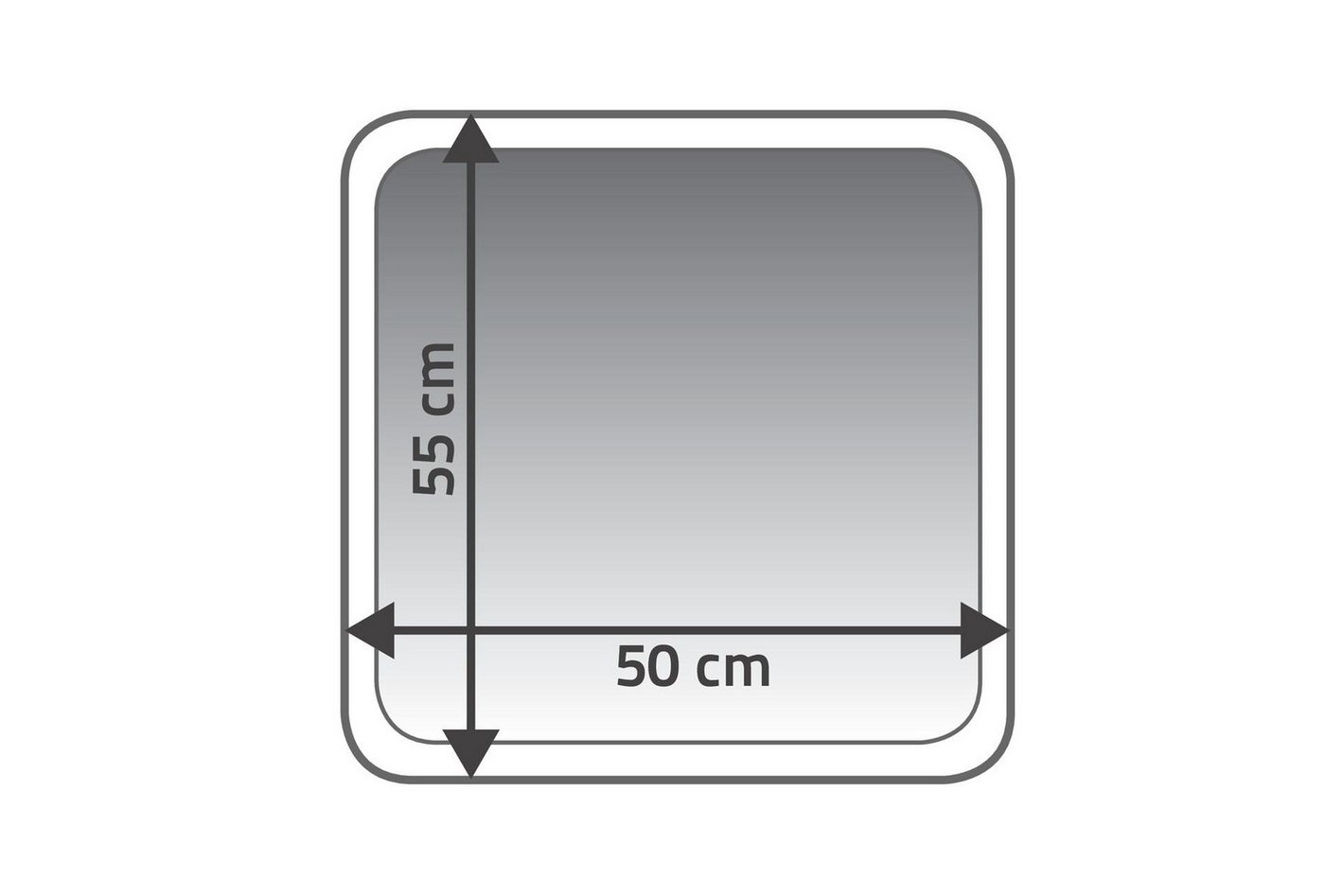 Ridder Badematte La Ola weiß, Höhe 55 mm, 100% Polyester-Microfaser Bild 3