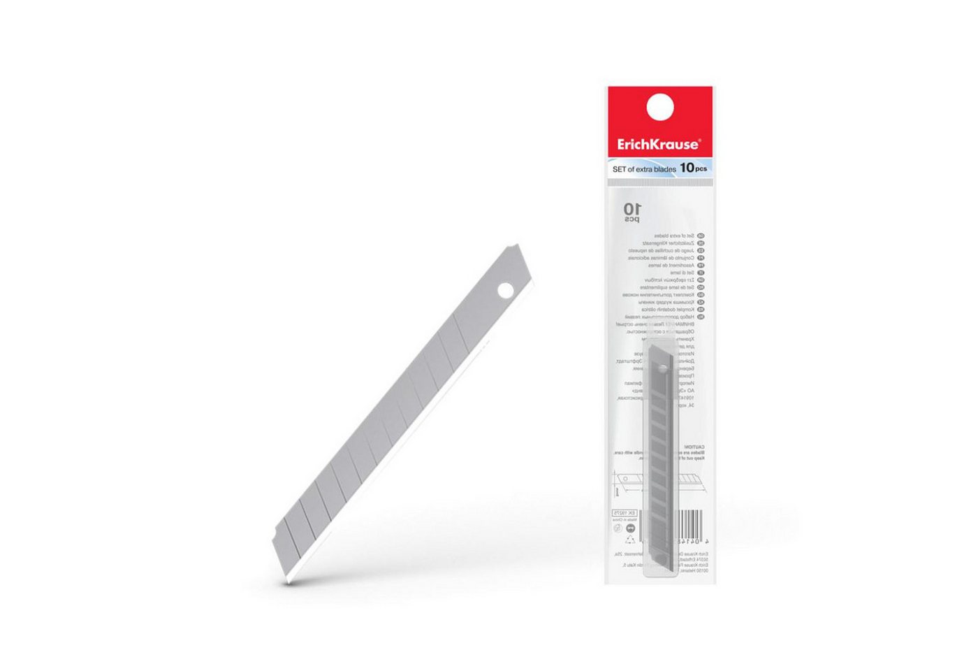 Erich Krause Cuttermesser, Ersatzklingen für Cuttermesser 9mm im Dispenser 10 Stück