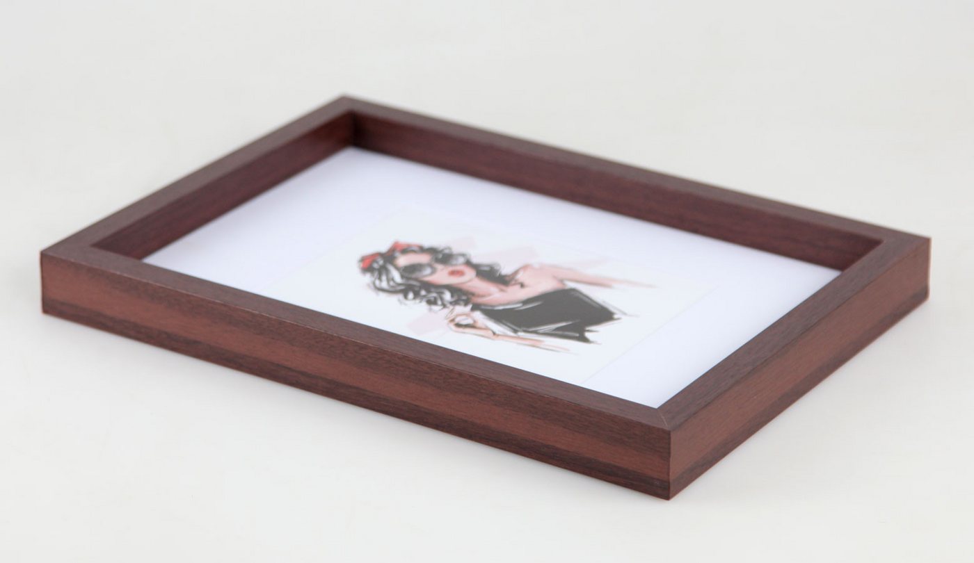 IDEAL TREND Bilderrahmen 3er 5er Set Holz Bilderrahmen Bilder Foto Rahmen Fotorahmen Wanddeko C, für 3 Bilder (3 St), MDF Bilderrahmen mit Passepartout und Klarglas Bild 5
