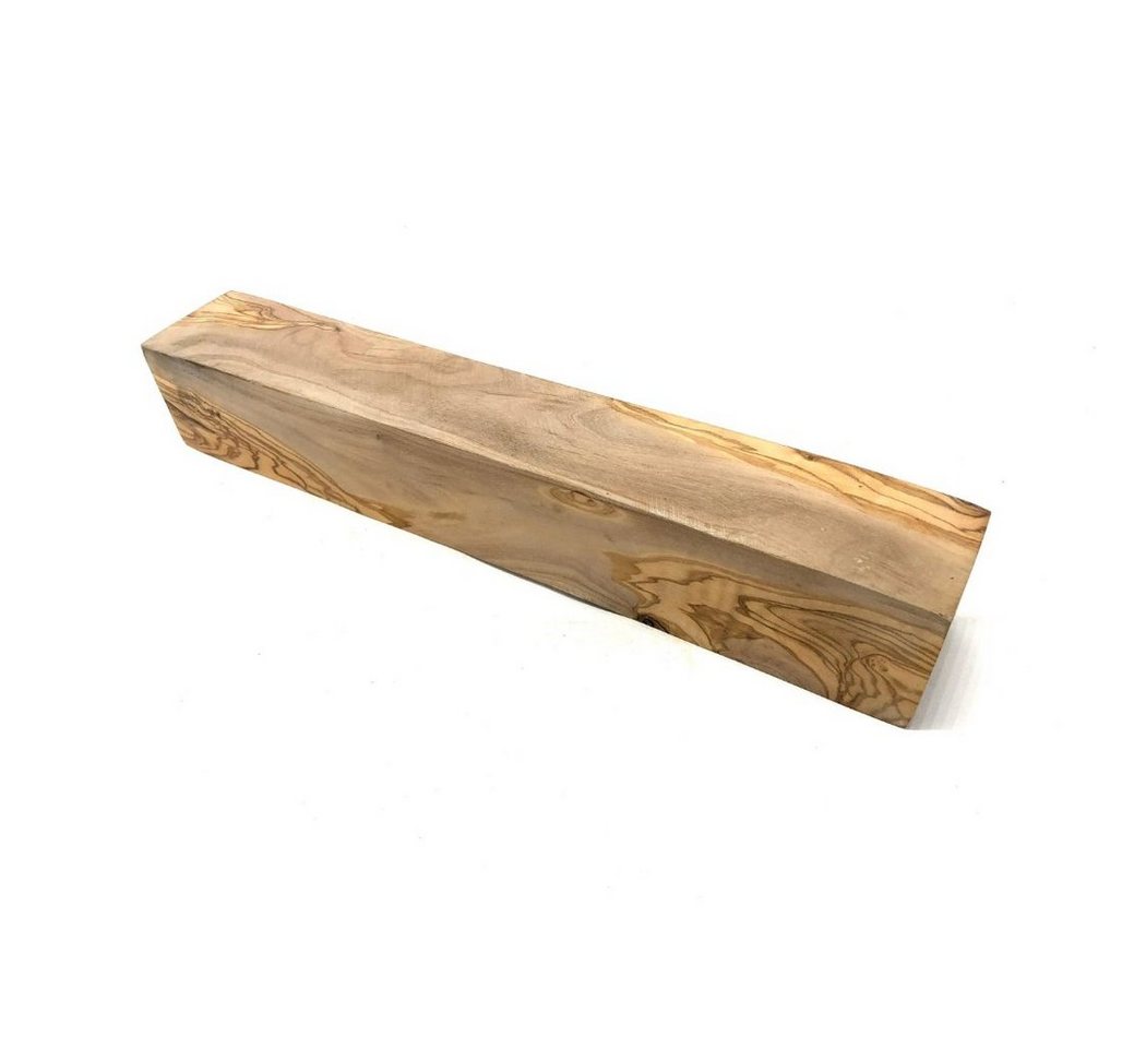 Olivenholz-erleben Kantholz Drechselholz / Kantel Rohling ca. 5 x 5 x 30 cm, (1-tlg), Echtes Olivenholz mit ausdrucksvoller Maserung Bild 2