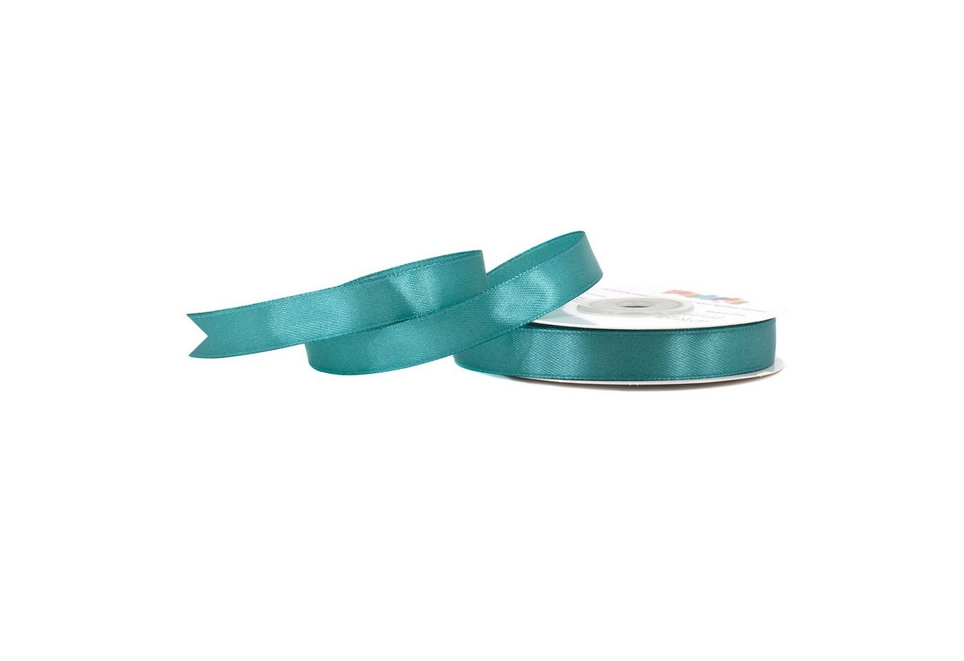 Creativery Satinband, Satinband 12mm x 25m Rolle Petrol Bild 2