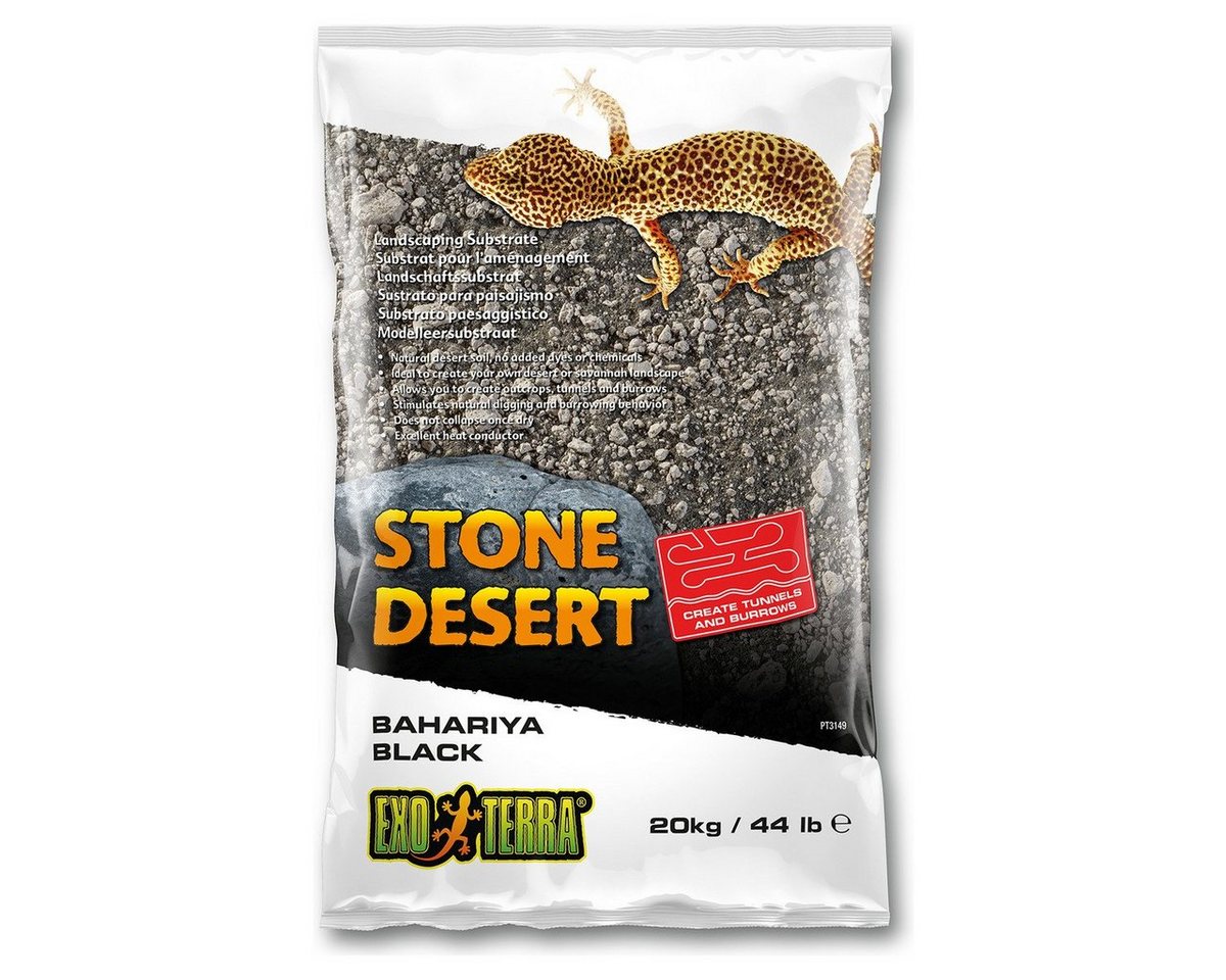 Exo Terra Terrarien-Substrat Bahariya Black Stone Desert 20 kg