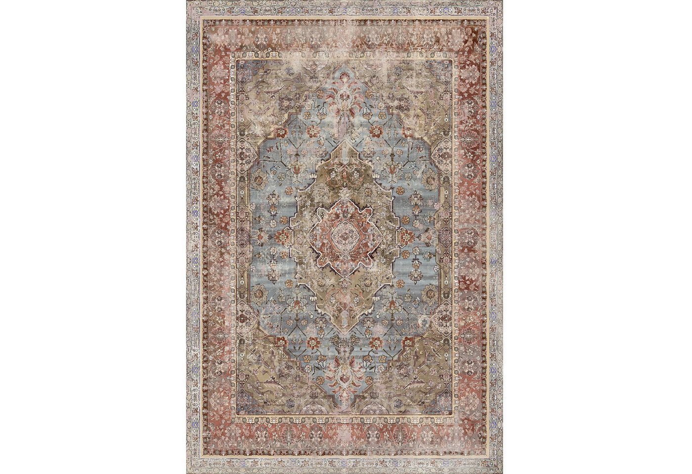 Bamyum Teppich Avlin Teppich mit Chenille-Druck, Waschbarer, Antibakteriell Teppich Bild 3
