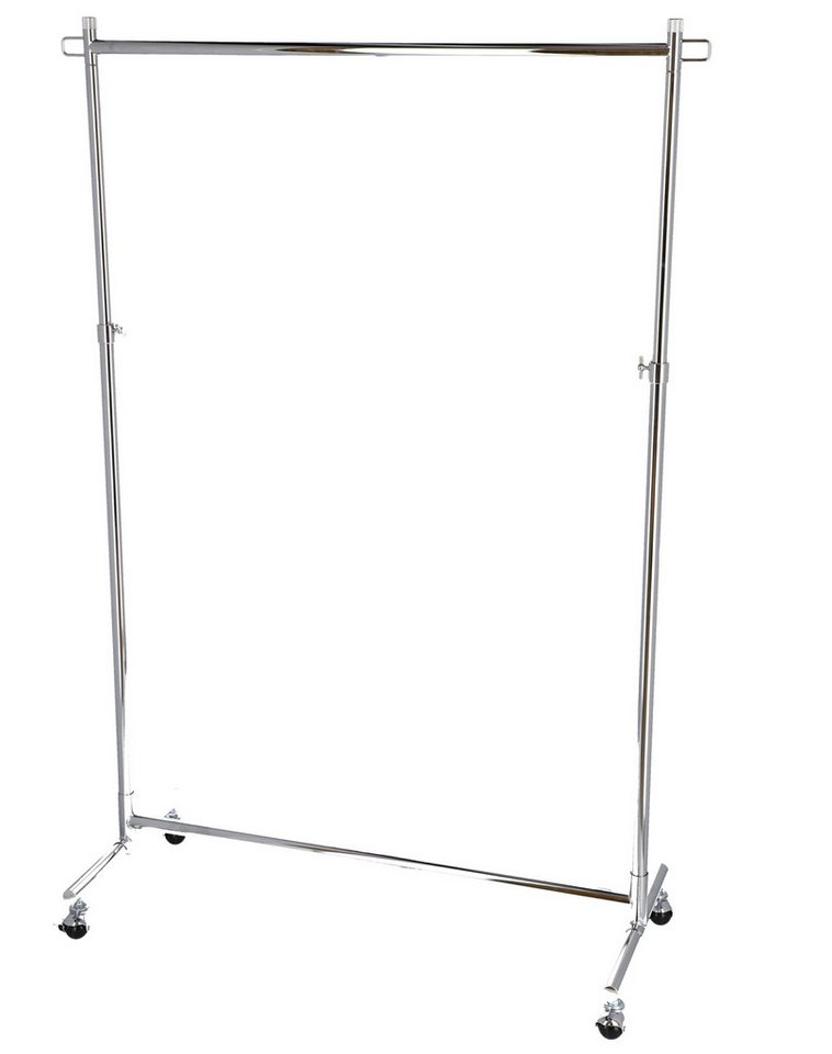 jankurtz Garderobe Boston aus Metall, Silber, Höhenverstellbar von 108 bis 184 cm