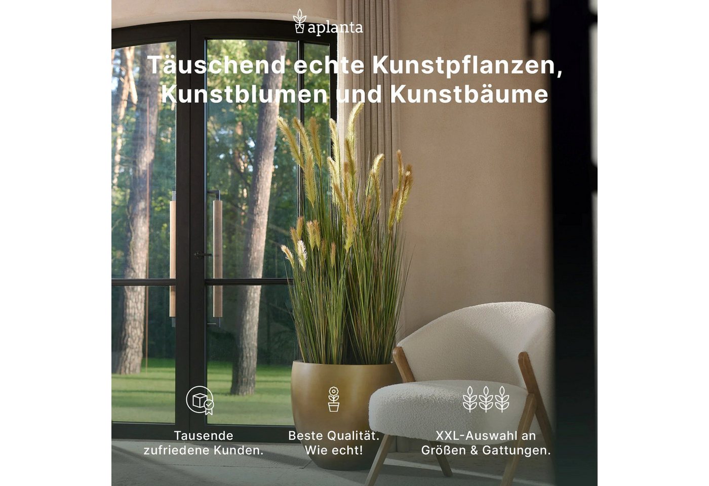 Kunstpflanze Künstliche Fittonia - Fit, aplanta